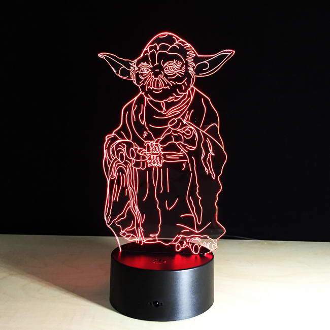 Star Wars Yoda 3D Illusion Lamp