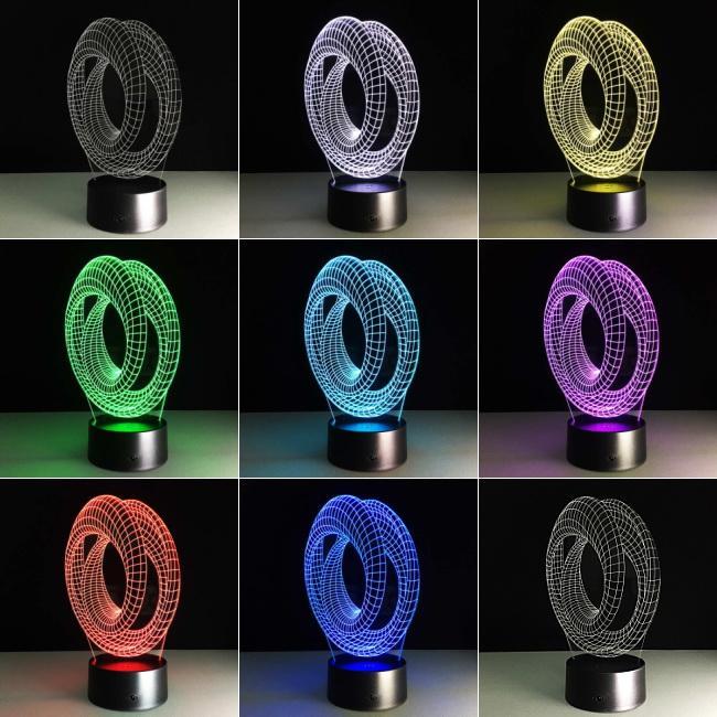 Roller Coaster 3D Illusion Lamp